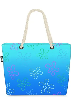 Void Strandtasche (1-tlg), Meereshintergrund Comic sponge-bob muster kinder kinderzeimmer schwam - Verkäufer: style3