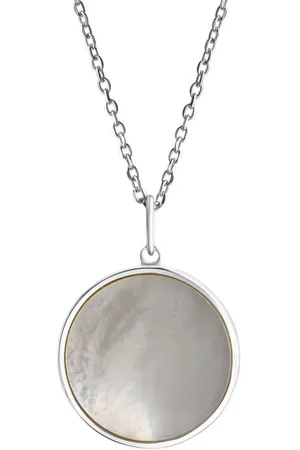 vivance collection Kette mit Anhänger 925/- Sterling Silber rhodiniert Perlmutt