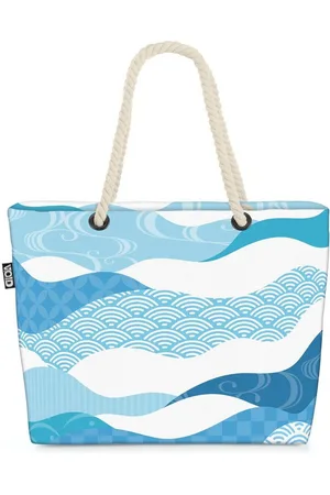 Void Strandtasche (1-tlg), Japan Wellen Meer Muster japan japanisch asien fliesen meer wellen ur - Verkäufer: style3