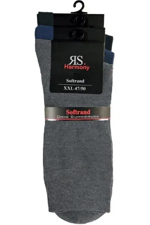 RS Harmony Businesssocken 3 Paar Businesssocken mit Softrand ohne Gummi Farbmix Übergröße 47/50 (3 Paar) Übergröße - Verkäufer: foot-art
