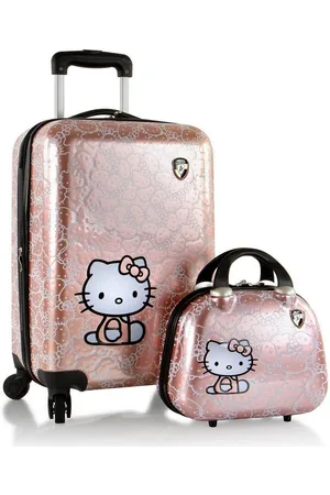 Heys Kinderkoffer Kinderreiseset Hello Kitty roségold, 4 Rollen, x Joachim Llambi Kindertrolley Handgepäck-Koffer
