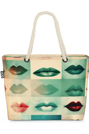 Void Strandtasche (1-tlg), Lippen Lippenstift Fashion Art design frauen kosmetik beauty wellness - Verkäufer: style3