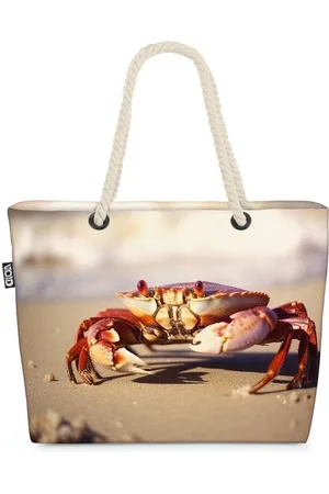 Void Strandtasche (1-tlg), Krabbe Nordsee Ostsee Strand Watt Tiere Krebs Urlaub Reise wellness k - Verkäufer: style3