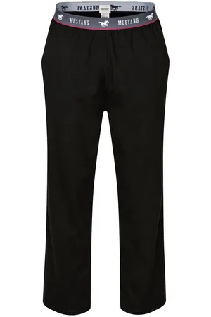 Mustang Loungepants Long Pants Lounge Hose Trousers Freizeithose Schlafanzugshose roter Kontraststreifen und branding - Verkäufer: s2c GmbH