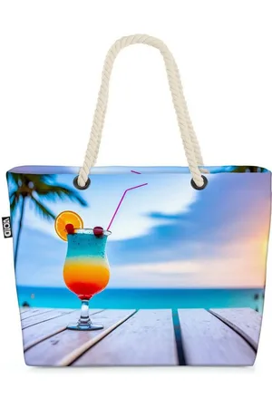 Void Strandtasche (1-tlg), Cocktail Urlaub Strand strand ozean himmel sommer tropisch landschaft - Verkäufer: style3