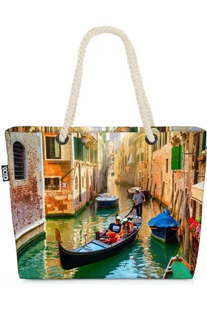 Void Strandtasche (1-tlg), Gondolier Gondel Venedig Kanal Gondel venezia italien reisen Vendig r - Verkäufer: style3