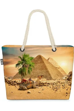 Void Strandtasche (1-tlg), Pyramiden Giza Gize Ägypten indiana ägypten pyramiden wüste landscha - Verkäufer: style3