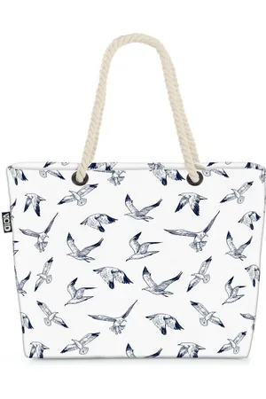 Void Strandtasche (1-tlg), Möwe Vögel Meeresvogel Seemöwe Meer Tiere Weiss Federn Fauna ozean mi - Verkäufer: style3