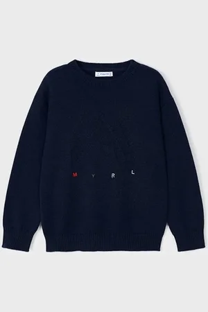 Mayoral Strickpullover Pullover bestickt für Jungen in Marineblau - Verkäufer: KiMo Selection
