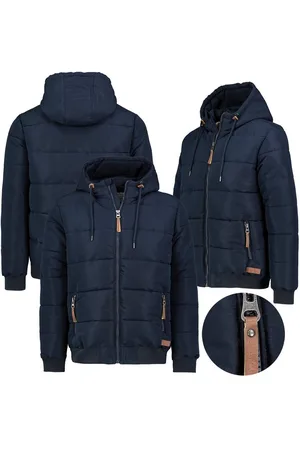 Eight2Nine Steppjacke Herren Winter Jacke Steppjacke Kapuzenjacke Stehkragen Warm Gesteppt - Verkäufer: fashion-victim-style