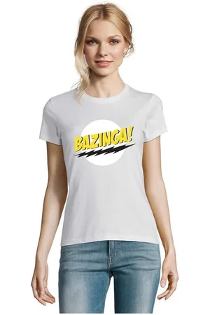 Blondie & Brownie T-Shirt Damen Bazinga Logo Sheldon Big Bang Theorie - Verkäufer: Hubihu