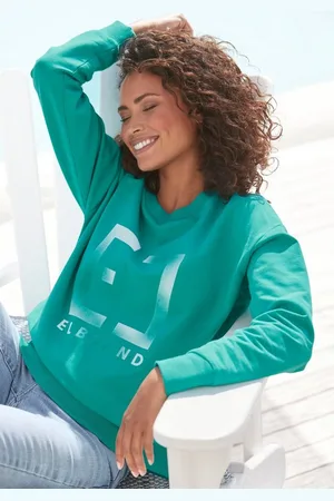 ELBSAND Sweatshirt Fionni mit großem Logoprint, sportlich-casual