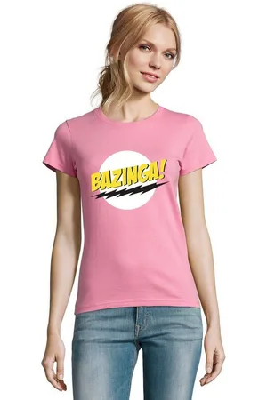 Blondie & Brownie T-Shirt Damen Bazinga Logo Sheldon Big Bang Theorie - Verkäufer: Hubihu