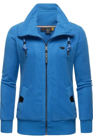 Ragwear Sweatjacke Rylie Fleece Zip Solid weicher Fleece Zip-Sweater mit Kordeln