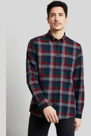 Bugatti Langarmhemd mit Button-Down-Kragen