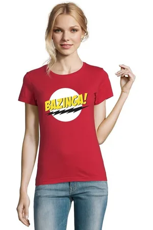 Blondie & Brownie T-Shirt Damen Bazinga Logo Sheldon Big Bang Theorie - Verkäufer: Hubihu