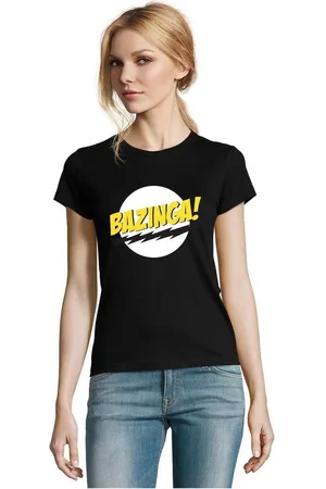 Blondie & Brownie T-Shirt Damen Bazinga Logo Sheldon Big Bang Theorie - Verkäufer: Hubihu