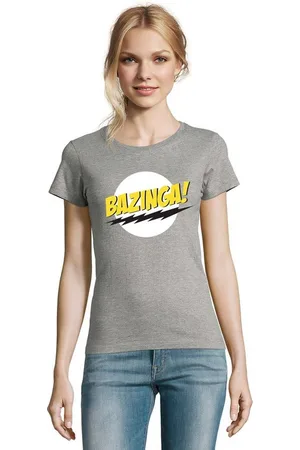 Blondie & Brownie T-Shirt Damen Bazinga Logo Sheldon Big Bang Theorie - Verkäufer: Hubihu