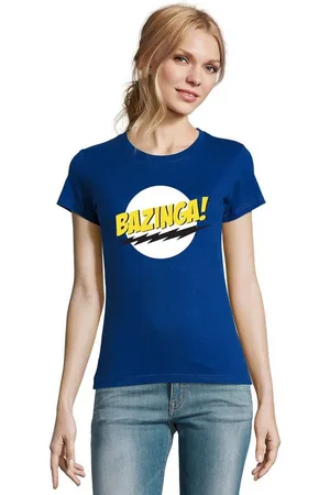 Blondie & Brownie T-Shirt Damen Bazinga Logo Sheldon Big Bang Theorie - Verkäufer: Hubihu
