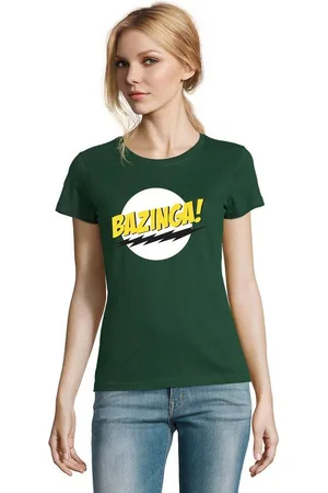Blondie & Brownie T-Shirt Damen Bazinga Logo Sheldon Big Bang Theorie - Verkäufer: Hubihu