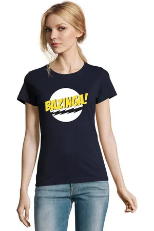 Blondie & Brownie T-Shirt Damen Bazinga Logo Sheldon Big Bang Theorie - Verkäufer: Hubihu