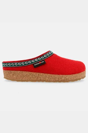 Haflinger Grizzly Franzl Filzclog aus reinem Wollfilz Hausschuh - Verkäufer: Natural Slipper