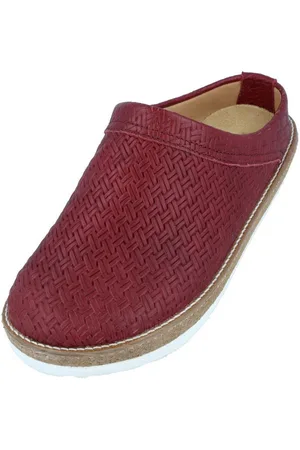Haflinger Travel Classic Eleganter Clog aus Leder mit Korkfußbett und Gummisohle Hausschuh - Verkäufer: Natural Slipper