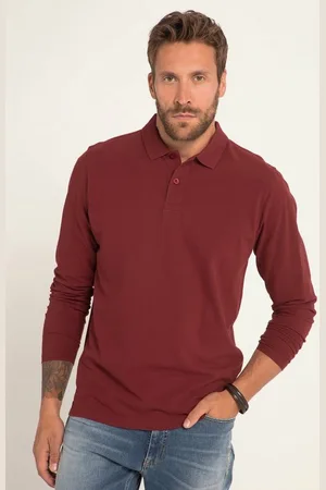 JP 1880 Poloshirt Poloshirt Basic Langarm Piqué bis 8 XL - Verkäufer: Popken Fashion Group