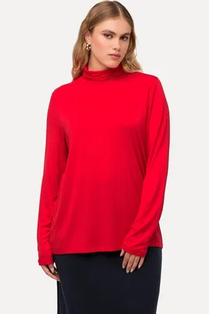 Ulla Popken Longsleeve Shirt Rollkragen Classic Raffung Langarm - Verkäufer: Popken Fashion Group