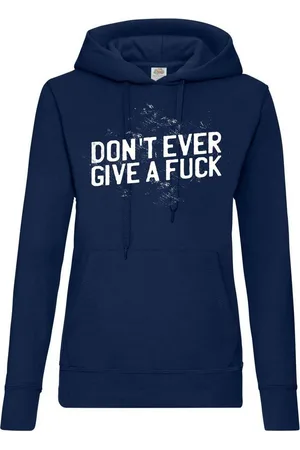 Youth Designz Kapuzenpullover "Dont Ever Give A F**k" Damen Hoodie Pullover mit lustigem Frontprint - Verkäufer: EmDa Trading GmbH