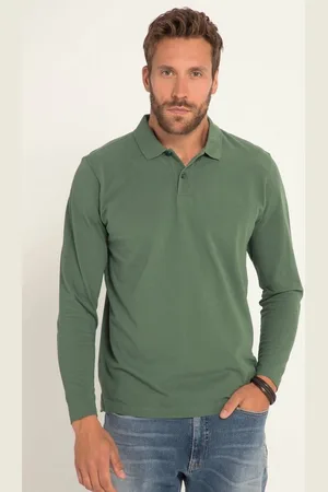 JP 1880 Poloshirt Poloshirt Basic Langarm Piqué bis 8 XL - Verkäufer: Popken Fashion Group