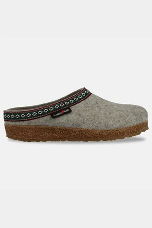Haflinger Grizzly Franzl Filzclog aus reinem Wollfilz Hausschuh - Verkäufer: Natural Slipper