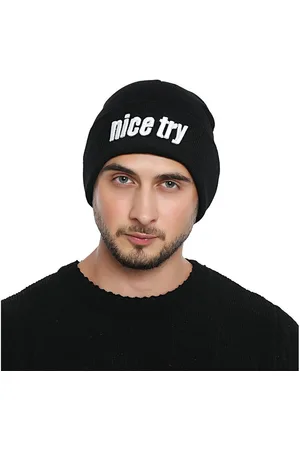 DonDon Beanie stylische Herren Winter Beanie (Packung, 1-St) Wintermütze, mit coolem Statement-Print, Strickmütze mit Krempe - Verkäufer: urban-styles