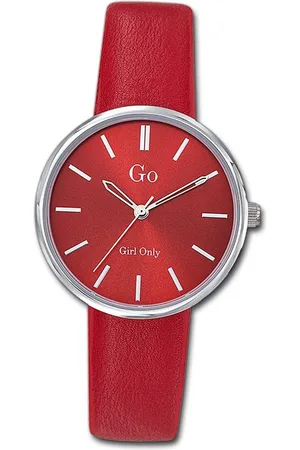 GO Girl Only Quarzuhr Leder Damen Uhr 699315, (Analoguhr), Damenuhr mit Lederarmband, rundes Gehäuse, mittel (ca. 32mm), Fashion- - Verkäufer: Fit4Style Silberschmuck - IMPPAC
