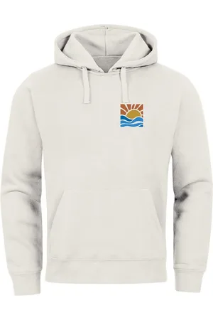 Neverless Hoodie Hoodie Herren Logo Print Sommer Sonne Welle Strand Meer Beach Fashion - Verkäufer: Akowi