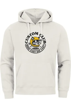 Neverless Hoodie Hoodie Herren Print Biker Motiv Racing Cat Schriftzug Ride Fast Die - Verkäufer: Akowi