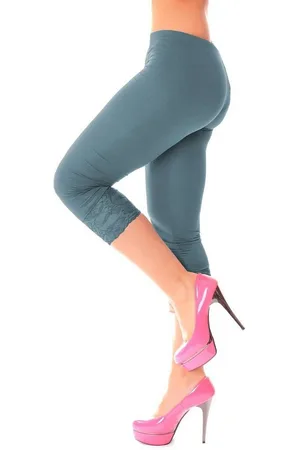 Muse Caprihose Capri Leggings mit Spitze 1078 - Verkäufer: malito