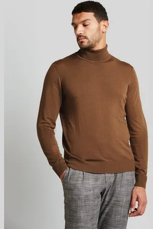 Bugatti Rollkragenpullover aus 100 % Merinowolle