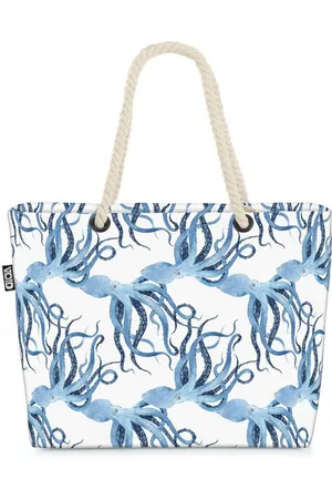 Void Strandtasche (1-tlg), Kraken Oktopus Meer Meerestiere Tiere Blau Zoo Unterwasser Biologier - Verkäufer: style3