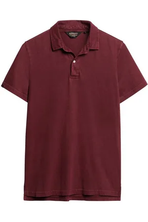 Superdry Poloshirt Herren Polo STUDIOS JERSEY POLO Stanton Red Dunkelrot - Verkäufer: Fashioncode