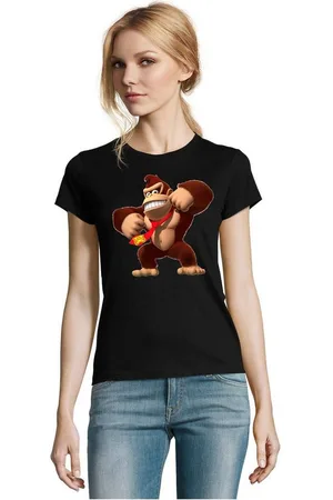 Blondie & Brownie T-Shirt Damen Donkey Kong Gorilla Affe Retro Konsole - Verkäufer: Hubihu