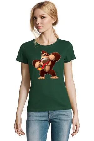 Blondie & Brownie T-Shirt Damen Donkey Kong Gorilla Affe Retro Konsole - Verkäufer: Hubihu
