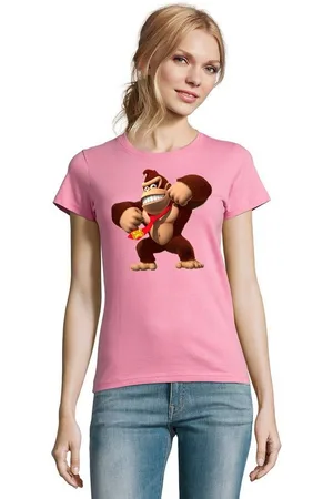 Blondie & Brownie T-Shirt Damen Donkey Kong Gorilla Affe Retro Konsole - Verkäufer: Hubihu