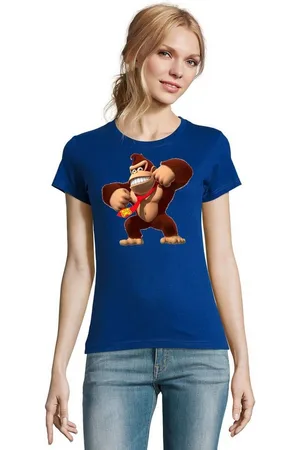 Blondie & Brownie T-Shirt Damen Donkey Kong Gorilla Affe Retro Konsole - Verkäufer: Hubihu