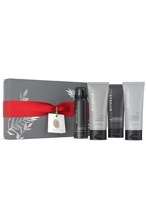 Rituals Pflege-Geschenkset The Ritual of Homme Collektion S Duschgel Körperlotion Shampoo Luxuriöses Homme-Pflegeset mit entspannendem Duft., 4-tlg., Pflegeprodukte mit Bambus, Minze und Zedernholz. Origami-Design - Verkäufer: Cultzen