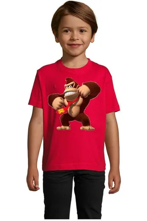 Blondie & Brownie T-Shirt Kinder Jungen & Mädchen Donkey Kong Gorilla Affe Retro Konsole in vielen Farben - Verkäufer: Hubihu