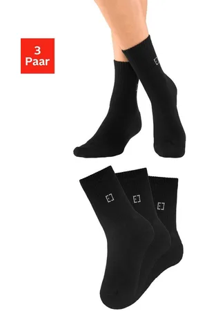 ELBSAND Socken (Packung, 3-Paar) mit Frottee und eingestricktem Markenlogo