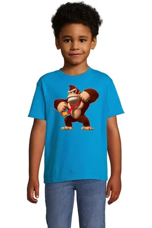 Blondie & Brownie T-Shirt Kinder Jungen & Mädchen Donkey Kong Gorilla Affe Retro Konsole in vielen Farben - Verkäufer: Hubihu