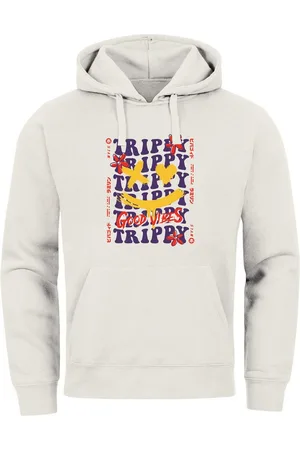 Neverless Hoodie Hoodie Herren Drip Face Smile Good Vibes Herz Blumen Collage Fashion - Verkäufer: Akowi