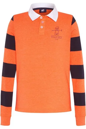 Polo Sylt Poloshirt im Polo-Look mit gestreiften Ärmeln - Verkäufer: Bay City Textilhandels GmbH